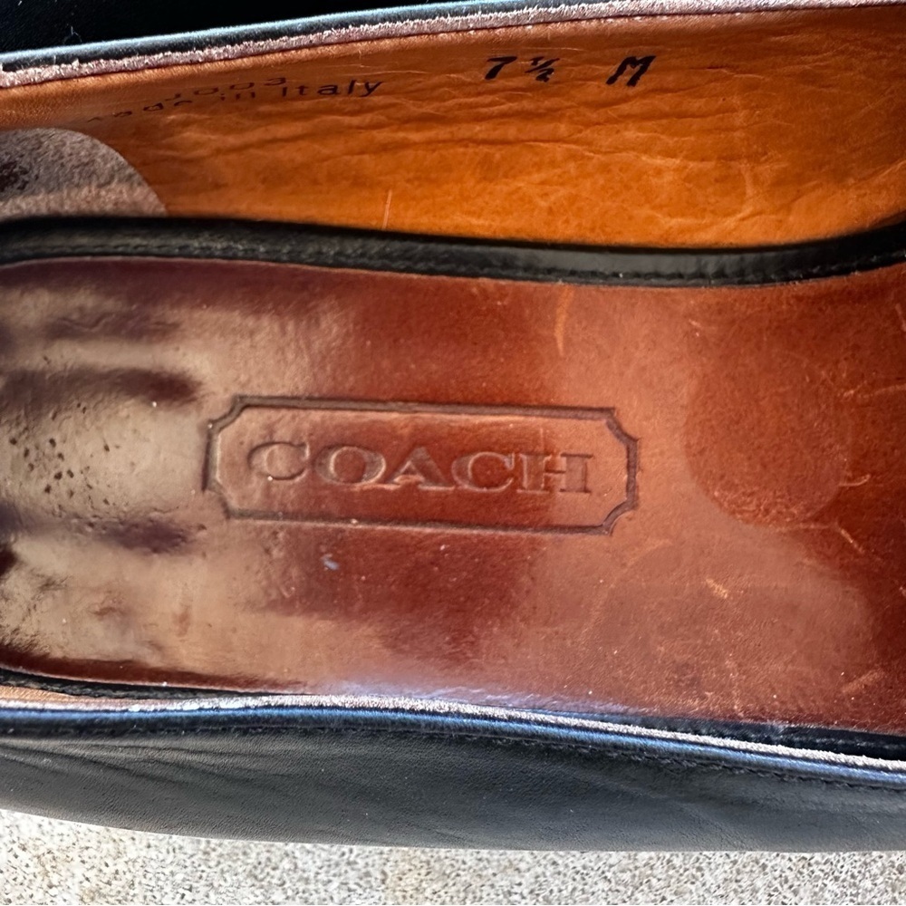 Coach City Skimmer Black Leather Loafer Flats Women’s Size 7.5 - Picture 11 of 11
